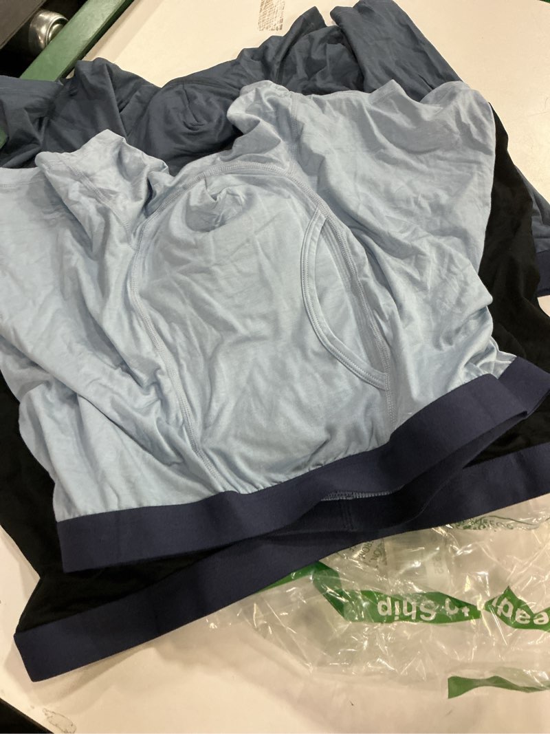 Condition photo showing Good Condition for (Size:2XL)Incontinence Underwear for Men, Long Leg Soft Leakproof Washable Reusable Light Absorbency Boxer Briefs 3 Pack (Multicolor01, Large) Multicolor01 