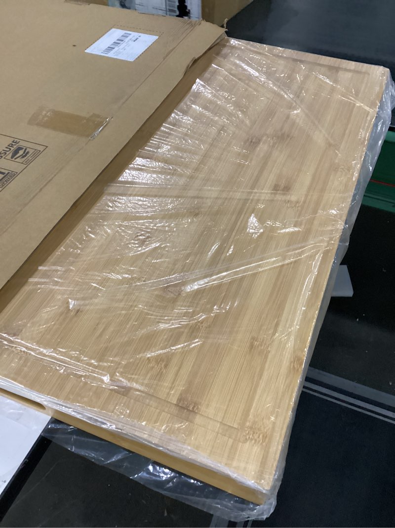 Condition photo showing New/Like New for Stove Cover Board for Gas Stovetop - 30" x 22" Noodle Board Electric Stove Cover for RV Stove Top, Extra Countertop Space for Kitchen Stovetop (Bamboo) Bamboo Cover Tray