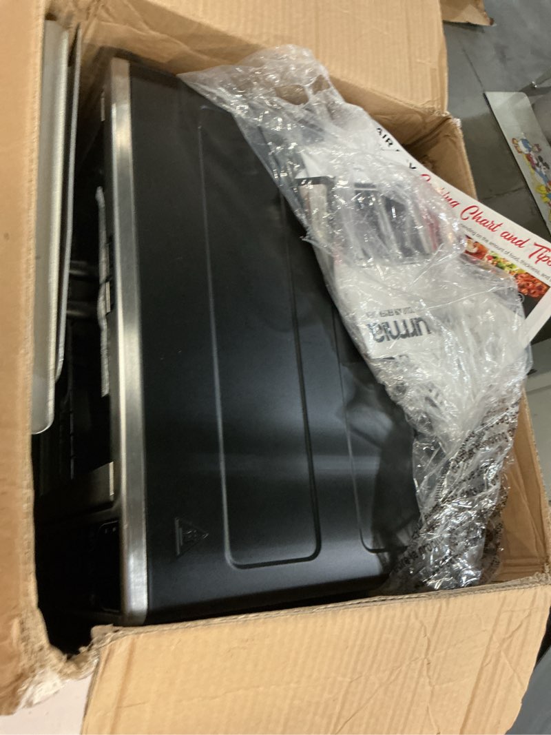 Condition photo showing Good Condition for gourmia french door air fryer – 25 qt large capacity convection oven, fryfroce 360°, digital display with 17 cooking presets, bake, toast, roast, dehydrate, fits 12” pizza stainless steel