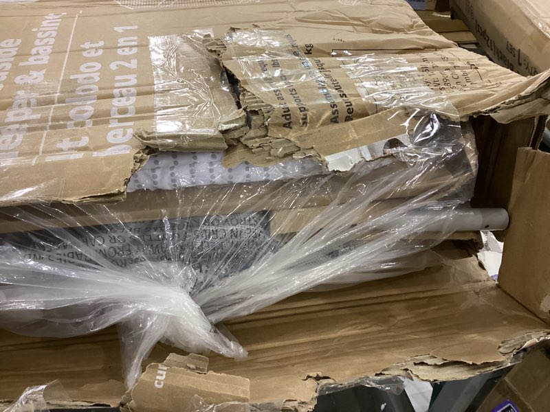 Condition photo showing New/Like New for Skip Hop Baby Bassinet, Cozy Up 2-in-1 Bedside Sleeper & Bassinet, Grey