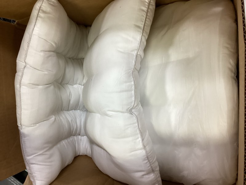 Condition photo showing Good Condition for 2 pack thin pillow for stomach and back sleeper low pillow flat bed pillow flat design pillows ultra slim 2.5 inches deeper sleep (pack of 2) 2 26*18*2.5 inch