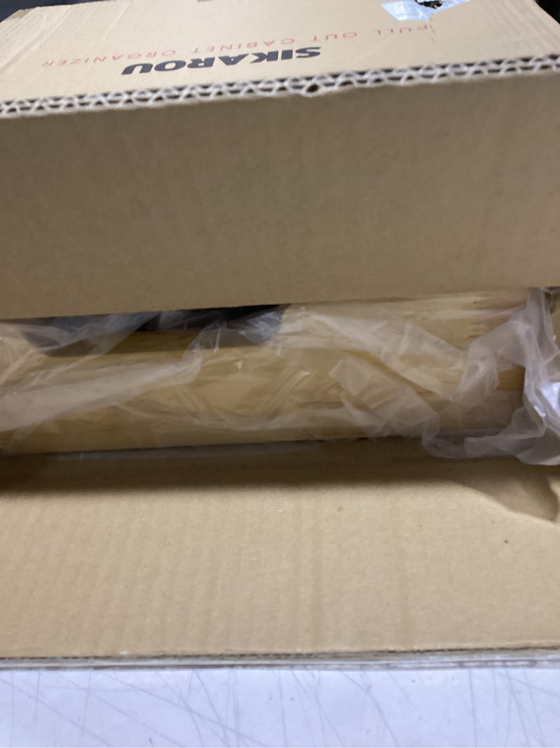 Condition photo showing Good Condition for Wood Pull Out Cabinet Organizer 17" W x 21" D, Heavy-Duty Sliding Drawers for Inside Cabinets Storage and Organization for Kitchen, Pantry, Bathroom Single Tie 17*21 in