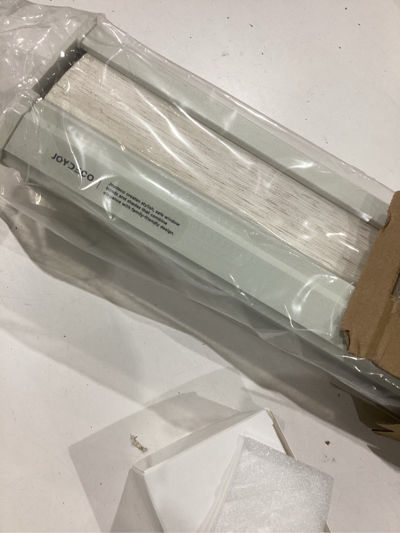 Condition photo showing Good Condition for joydeco no drill zebra blinds for windows, cordless day & night dual sheer roller shades, easy installation, free-stop lift system, light filtering privacy blinds for home(beige,35" w x 75" h)