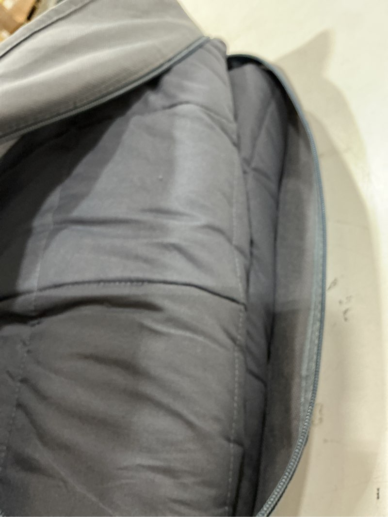 Condition photo showing Good Condition for syrinx adults weighted blanket 20lbs, 60''x80'', dark grey for queen size, breathable fabric soft blanket with glass beads, cooling heavy blanket for sleeping