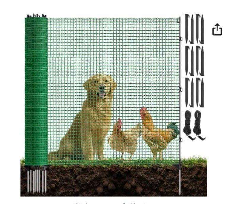 4x50ft temporary fence with posts,plastic garden safety fence with 9 fiberglass stake,windbreak rope