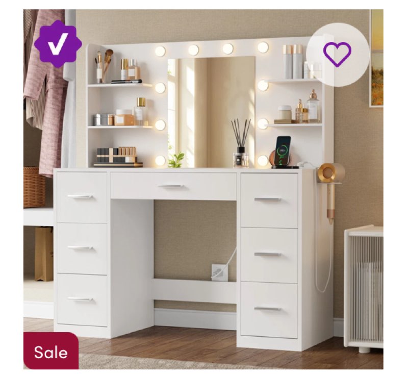 ragin makeup vanity with usb power outlet and 3 modes adjustable brightness light