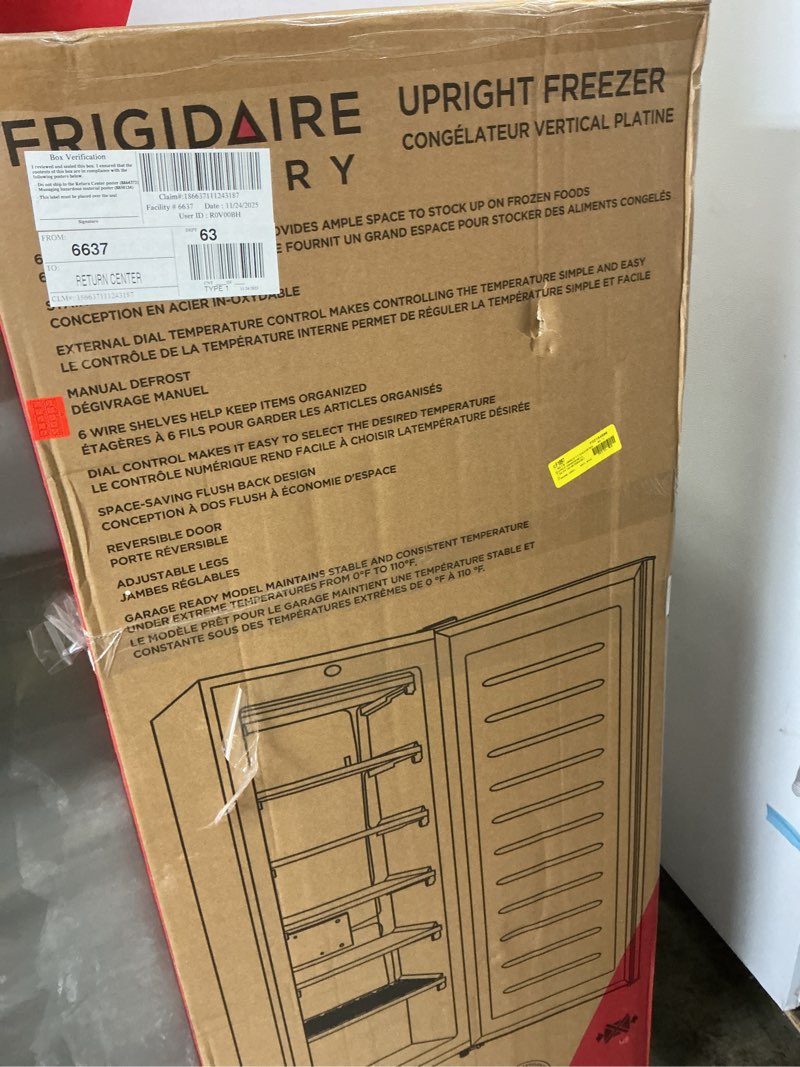 Condition photo showing Good Condition for 6.5 CU. FT. UPRIGHT FREEZER- PLATINUM DESIGN