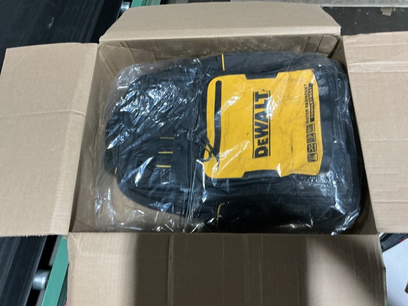 Condition photo showing As Is for dewalt pro backpack on wheels