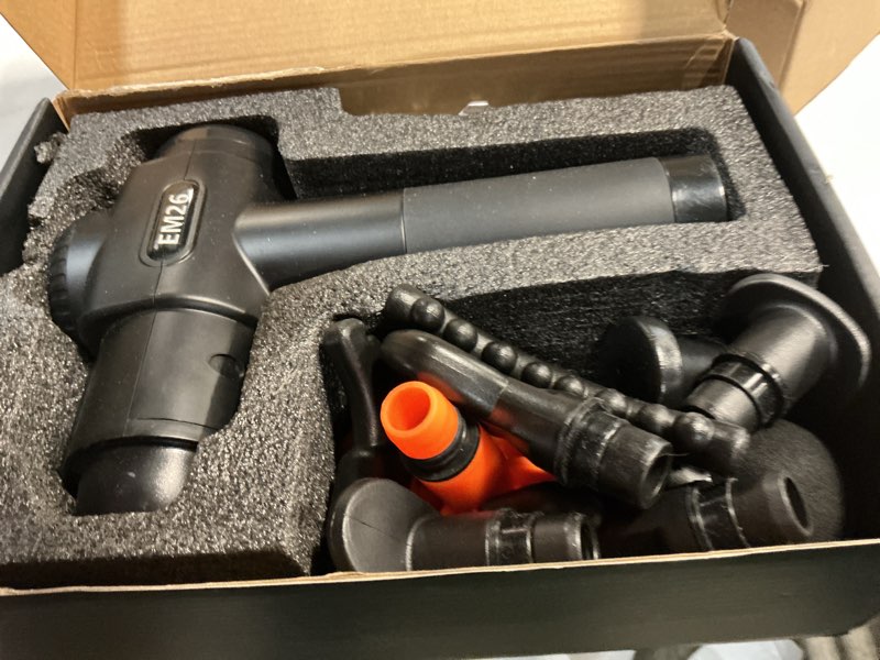 Condition photo showing Good Condition for TOLOCO Massage Gun, Deep Tissue Back Massage for Athletes for Pain Relief, Percussion Massager with 10 Massages Heads & Silent Brushless Motor, Valentines Day Gifts for Him Her, Black