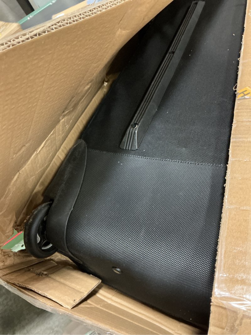Condition photo showing As Is for Amazon Basics 30-Inch Large Rolling Duffle Bag with Wheels and Handle, Travel Duffle Bag with Durable Ripstop Polyester Material, 2 Layers of Space, Multiple Interior and Exterior Pockets, Black Black 30"
