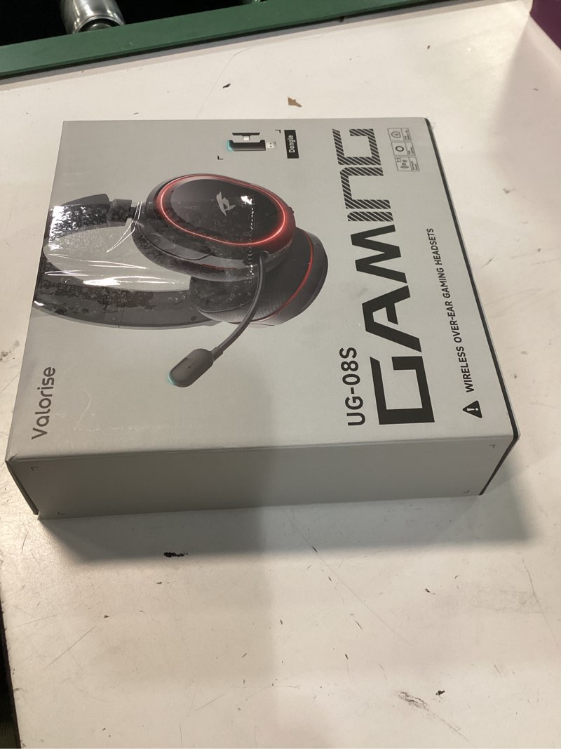 Condition photo showing New/Like New for wireless gaming headset, 7.1 surround sound, 2.4ghz usb gaming headphones bluetooth 5.4, 100-hr noise canceling mic rgb light, wireless headset for pc ps5 ps4 mac switch, only wired mode suit for xbox black-red