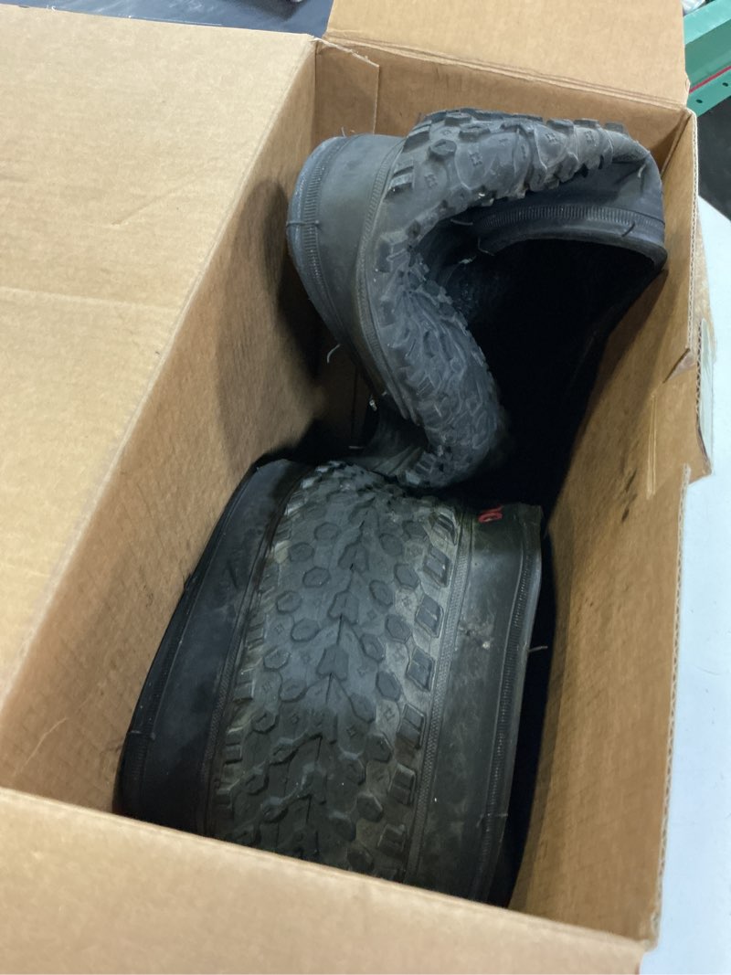 Condition photo showing As Is for mountain bike tires repairment set, 20/24/26/29 bike tires plus inner tube and levers, 30tpi puncture, high grip knobby design for on off-road use 2packs-mtb-20x2.125 4