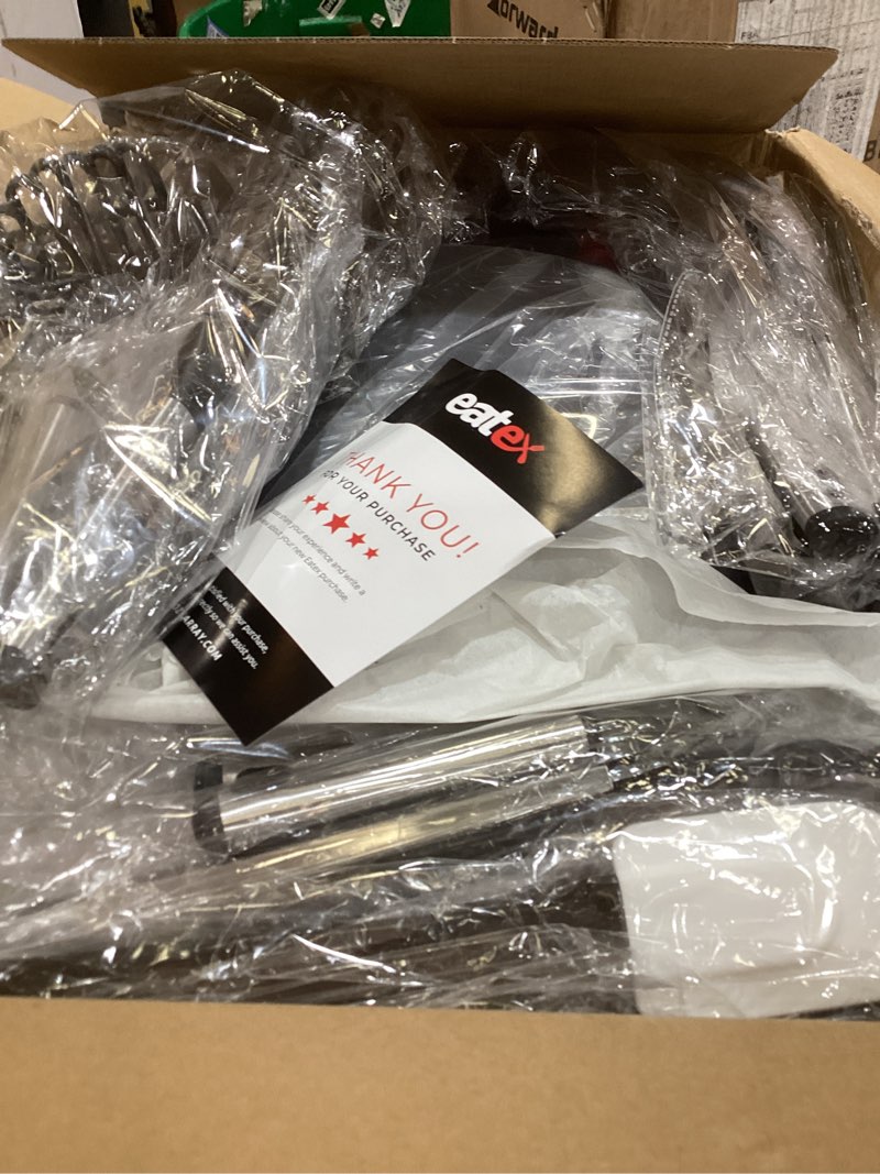 Condition photo showing As Is for baking pan set, 39 piece premium baking set, nonstick bakeware sets bpa free, cookie sheets for baking nonstick set, steel baking sheets for oven with muffin pan, cake pan & black kitchen utensils black 39 piece black