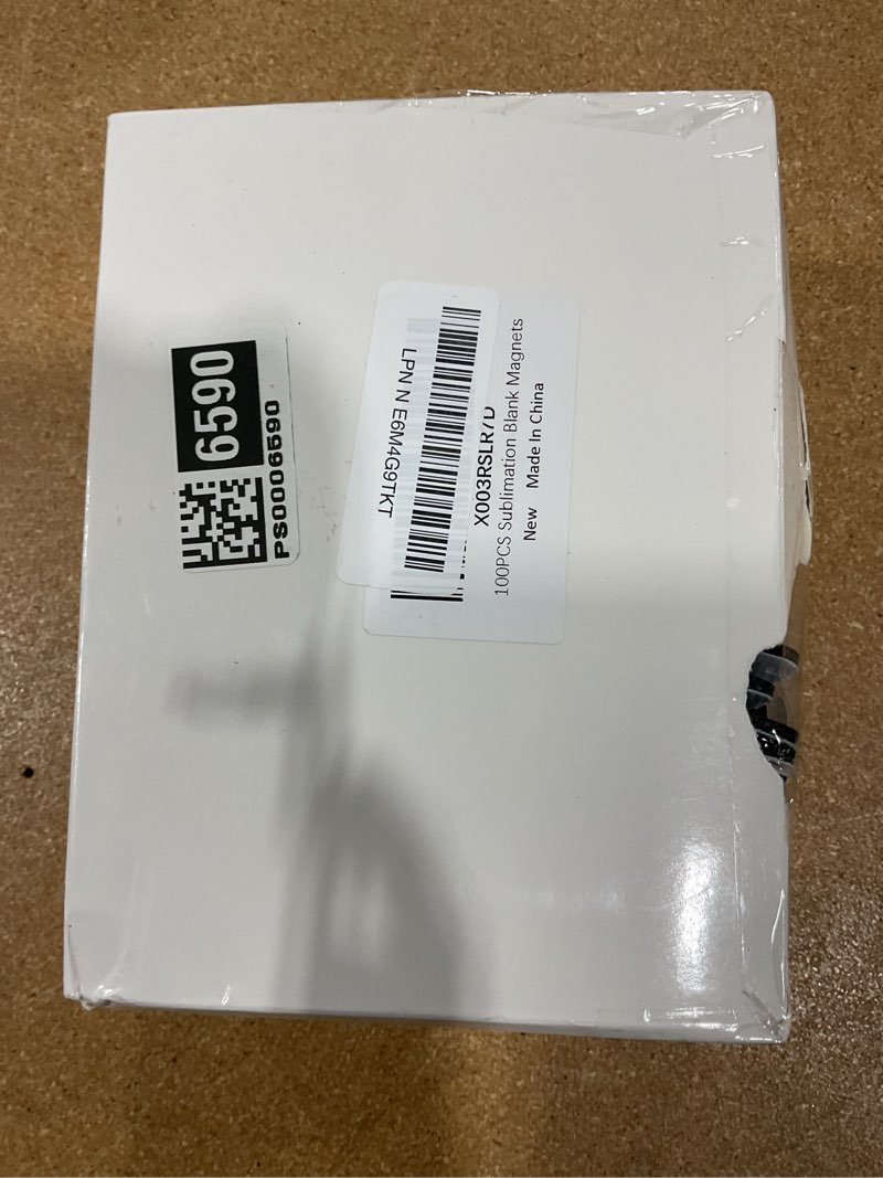 Condition photo showing New/Like New for 200pcs sublimation magnet blanks set,personalized sublimation refrigerator magnet for home kitchen microwave oven decor&office calendar with 100pcs blank rubber pad(6x8cm), 100pcs diy soft magnetic 100 sublimation blanks+100 soft magnet