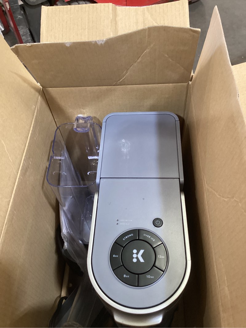 Condition photo showing As Is for Keurig K-Supreme Single Serve K-Cup Pod Coffee Maker, MultiStream Technology, 4 Brew Sizes, 66oz Dual-Position Removable Reservoir, Gray Gray Coffee Maker