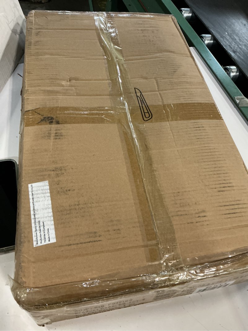 Condition photo showing New/Like New for lavish home c-shaped sofa side table - modern end table, laptop tray, or compact bedside nightstand - space saving furniture by lavish home (white) single end table