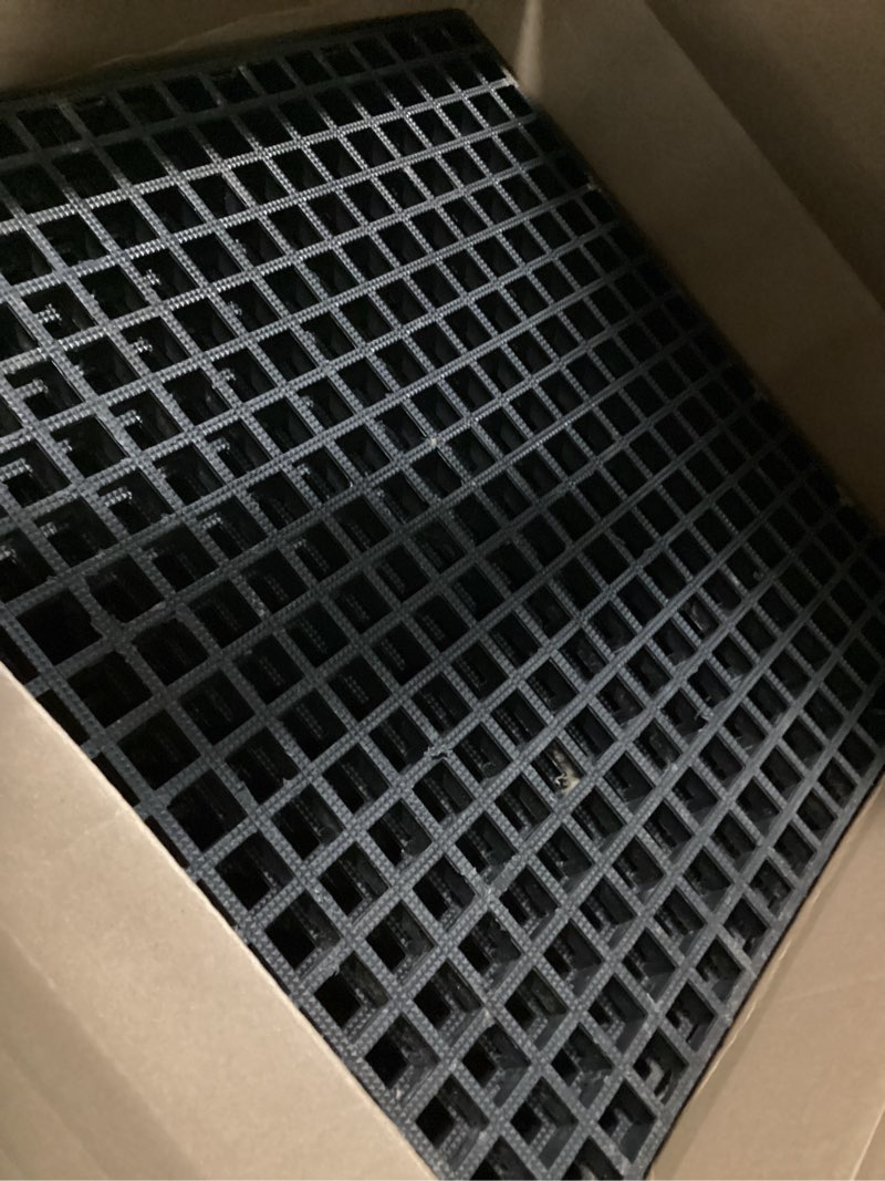 Condition photo showing As Is for Wesnoy 5 Pcs 23.6 x 23.6 in Heavy Duty Ground Protection Mats Drive on Lawn Grid, Heavy Weight Drain