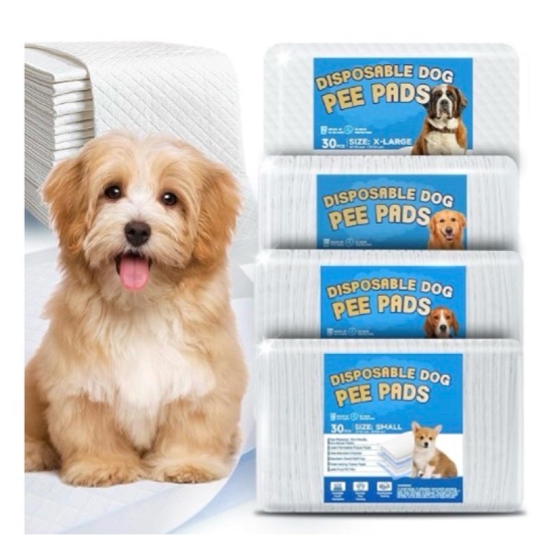 MY BFF LOVE Wee Wee Pads for Dogs, Premium Puppy Pads with 6-Layer Leak-Proof Design, Disposable and