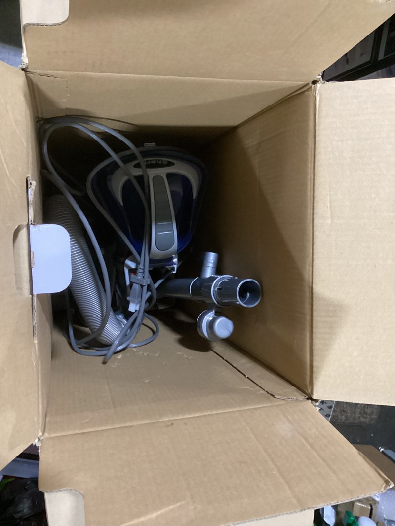 Condition photo showing As Is for shark nv151 navigator swivel pro complete upright vacuum with hepa filtration, swivel steering, pet power brush, crevice tool & upholstery tool, for pet hair & multi-surface cleaning, navy