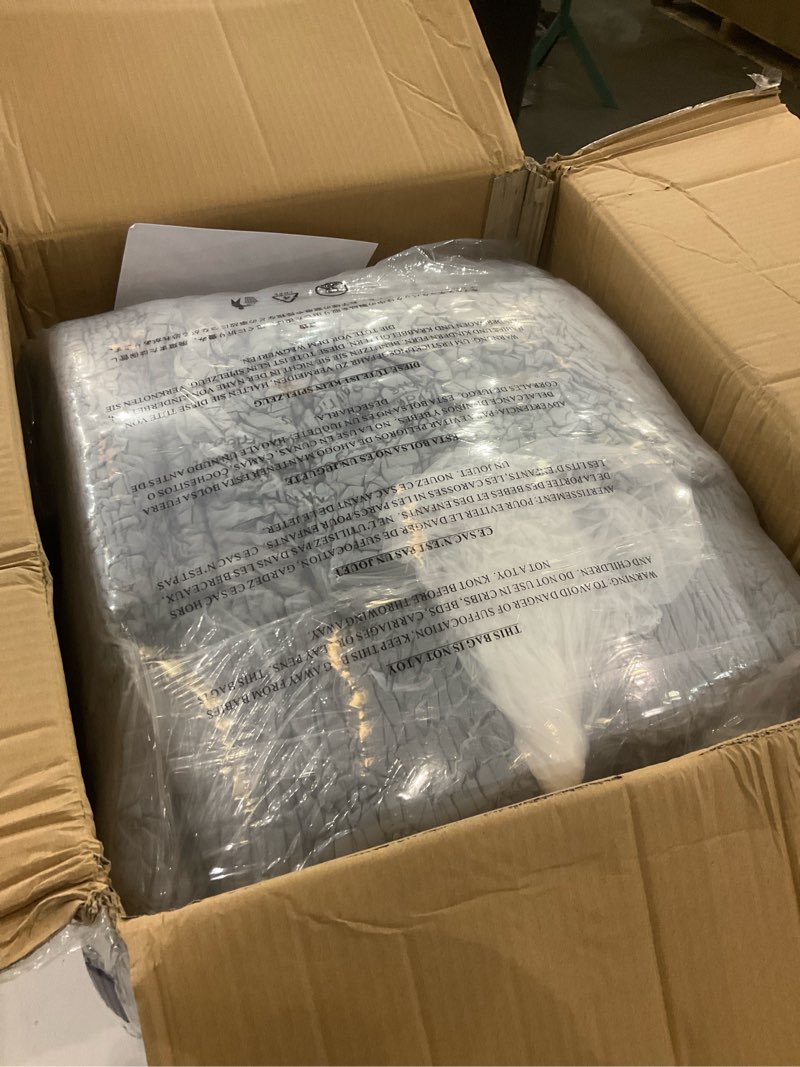 Condition photo showing New/Like New for MAXYOYO Bean Bag Chair for Adults, Upholstered Floor Sofa with Armrests, Loveseat Boneless Couch with Tufted Cushion & Backrest, Sofa in A Box, Large Bean Bag Couch for Bedroom Living Room, Dark Grey Loveseat Dark Grey