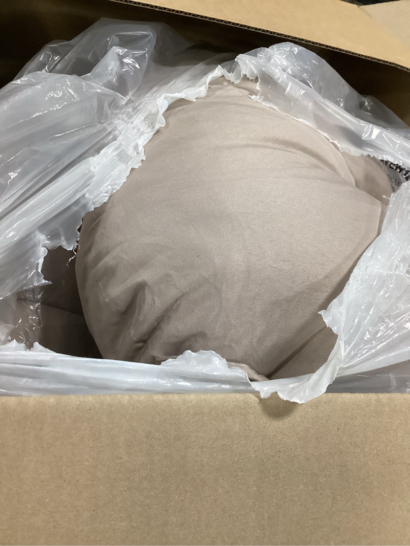 Condition photo showing Good Condition for outdoor bench cushion, tufted 44x22x4 inch loveseat pad for patio furniture wicker chair garden swing porch sofa, indoor outside use, fade-resistant & waterproof, taupe taupe 44x22x4\"