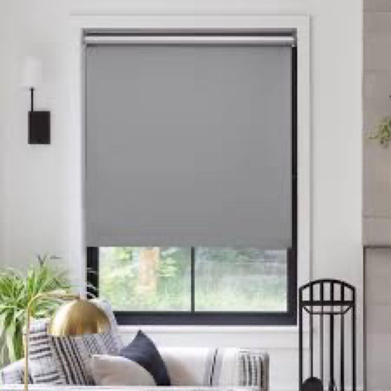 MYshade Blackout Cordless Roller Shades, Room Darkening Free-Stop Roll Up Blinds for Windows, Pull D