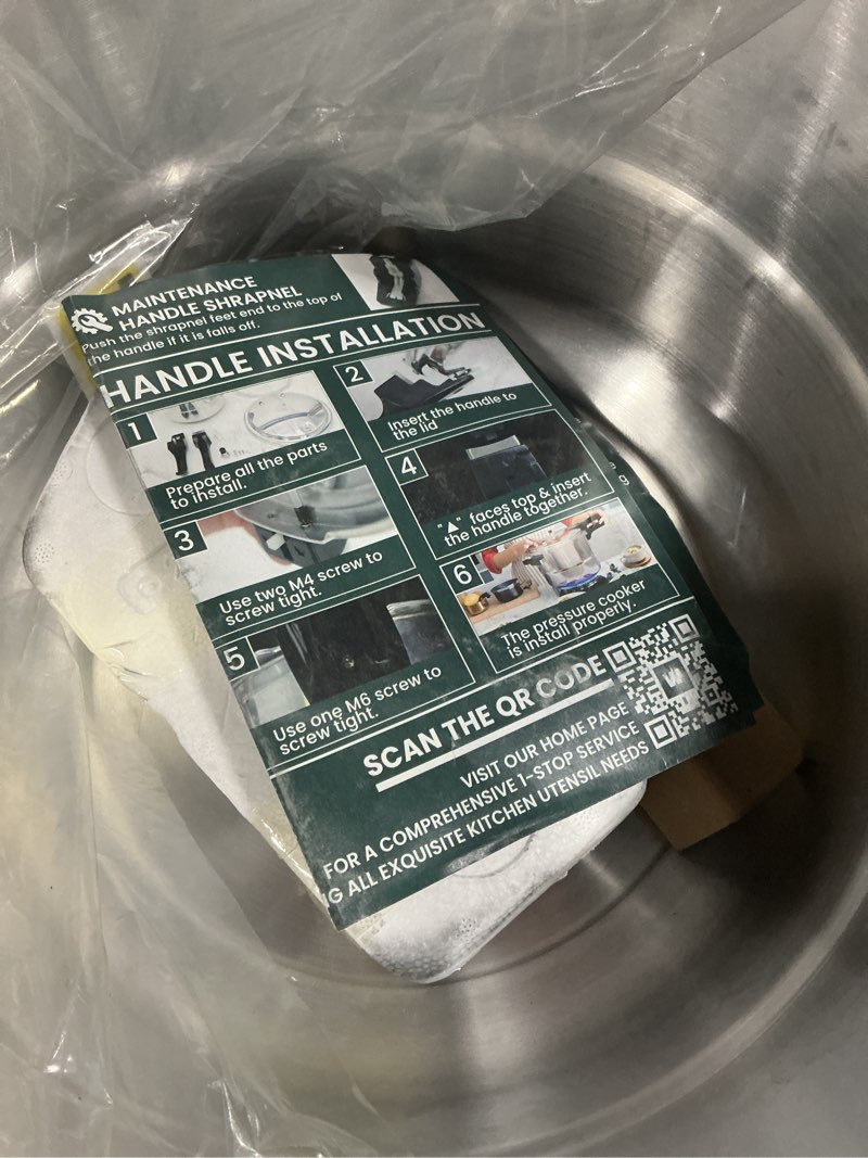 Condition photo showing Good Condition for WantJoin 13Qt Aluminum Pressure Cooker w/Release Valve & Multiple Protective Devices,Pressure Canner Compatible with Gas & Induction Cooker,Canner Rack Included 12 Quarts