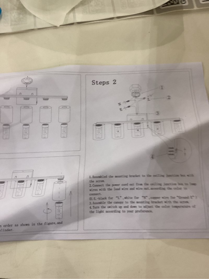 sinerise 5-light gold vanity light with 3 color modes