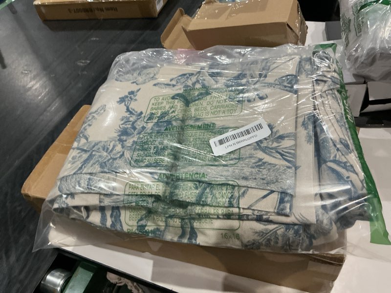 Condition photo showing Good Condition for maison d' hermine curtains for living room 100% cotton 124 inch length two panels light filtering toile curtains for bedroom windows with rod and loop pockets drapes (the miller denim, 50"w x 124"l) 010 - the miller - denim 50"w x 124"l (pack of 2)
