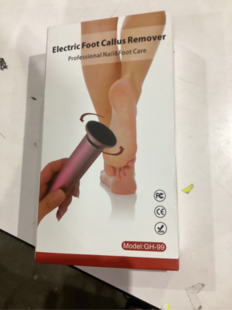 Condition photo showing New/Like New for Electric Foot File - Electric Callus Remover for Feet,Adjustable Speed Foot Scrubber with 60 Pcs Sandpaper Discs,Professional Pedicure Tool for Dead Skin and Calluses - Black