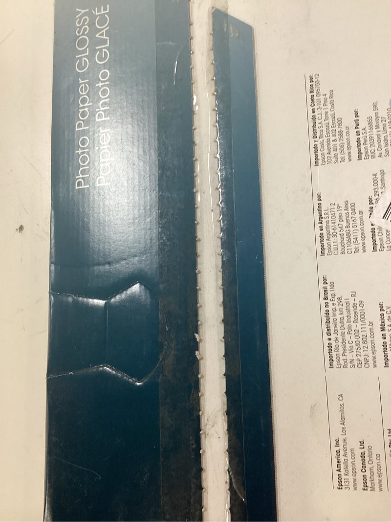 Condition photo showing As Is for epson photo paper glossy, 13 x 19 inches, 20 sheets (s041143)