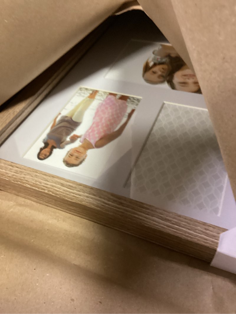 Condition photo showing New/Like New for Prinz 5-Opening Grandkids Collage Picture Frame 24" X 12" Displays Four 4x6, One 7x5 Photos, Natural