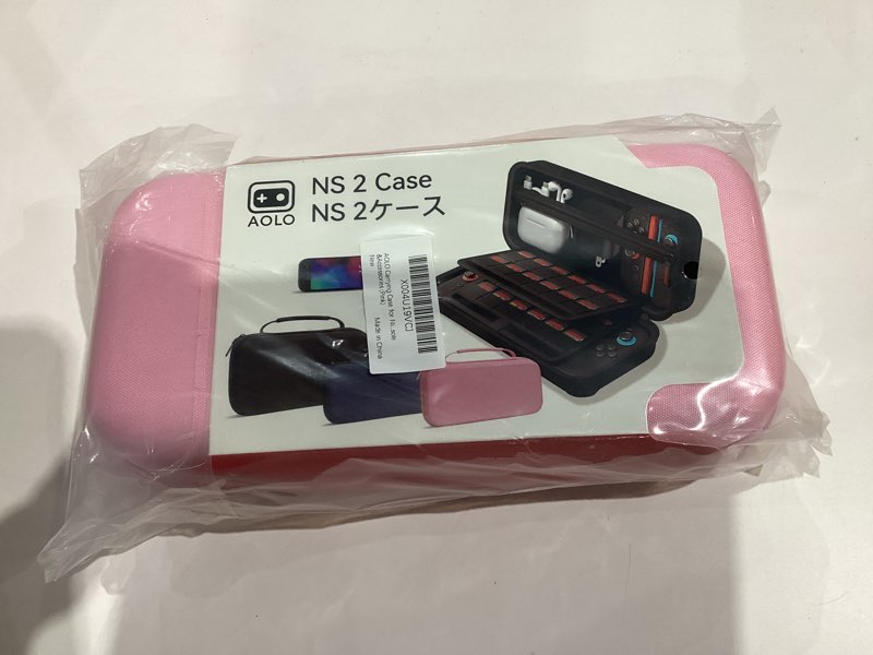 Condition photo showing New/Like New for AOLO Carrying Case for Nintendo Switch 2 (2025)- Shockproof Portable Hard Shell Protective Travel Case for Switch 2 Console & Accessories (Pink)