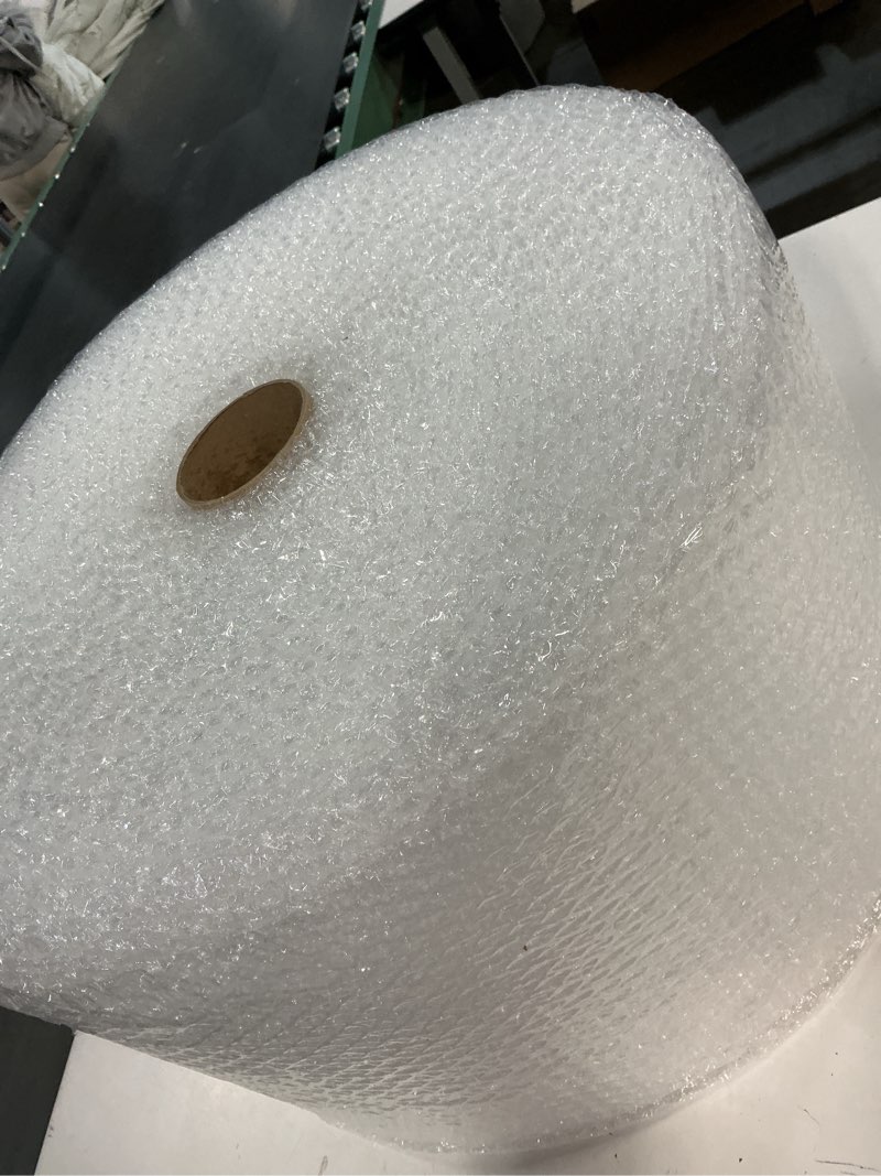 Condition photo showing Good Condition for Amazon Basics Bubble Cushioning Wrap Packing Material for Fragile Items, 12-Inch x 100-Foot Long Roll, Large, Clear Clear 12 inch x 100 ft