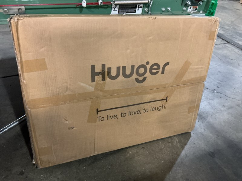 Condition photo showing New/Like New for huuger 63 x 24 inch desk with power outlets & usb-c, deeper & thicker desktop, robust metal tubes, computer desk, heavy duty office desk, work gaming desk, for home office, grey grey 63*24 inch