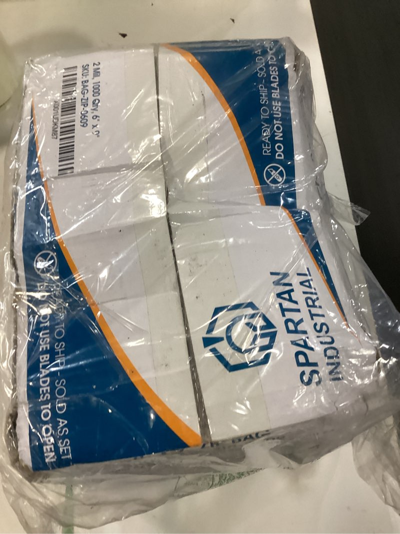 Condition photo showing Good Condition for spartan industrial - 6” x 9” (1000 count) 2 mil clear reclosable zip plastic poly bags with resealable lock seal zipper 6" x 9"