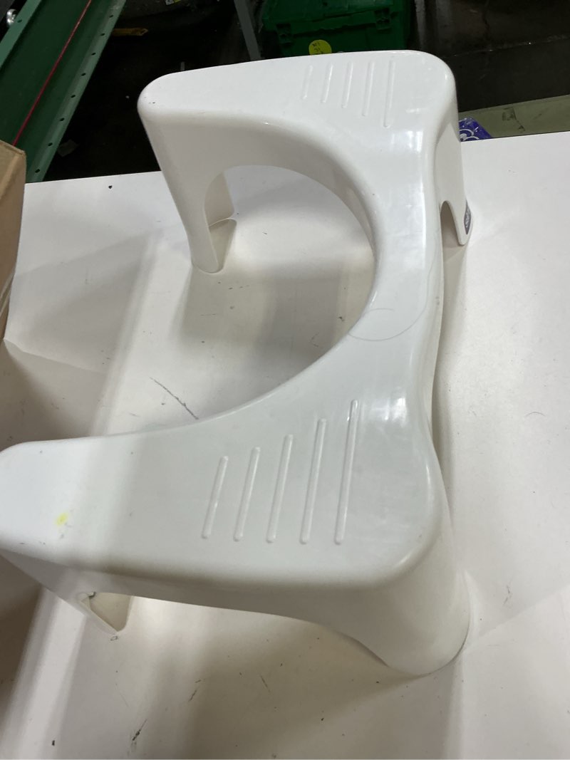 Condition photo showing Good Condition for squatty potty simple curve bathroom toilet stool 7" white