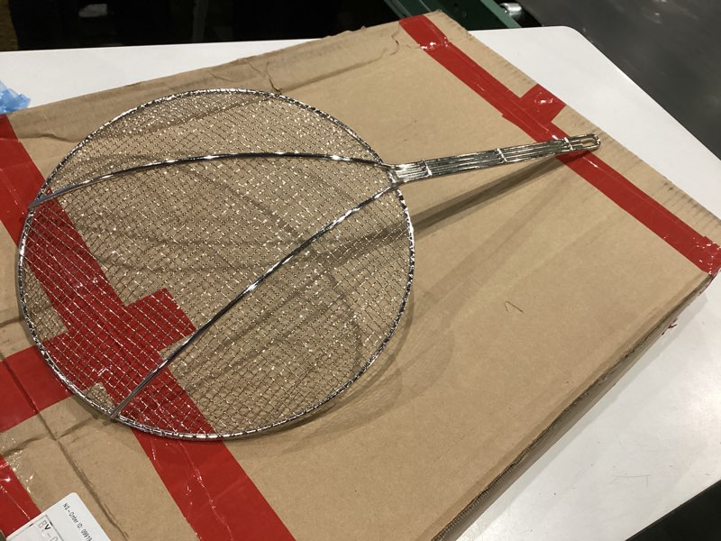 Condition photo showing New/Like New for winco round wire skimmer, 12-inch,nickel,medium