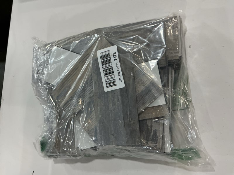 Condition photo showing Good Condition for STICKGOO 10-Sheet Subway Tile Cream Peel and Stick Backsplash, Beige Stone Texture with Grey Grout Kitchen Backsplash Wall Tile, 3D Adhesive Stick on Tile for Bathroom, RV, Fireplace 10 Beige Mixed Light Grey