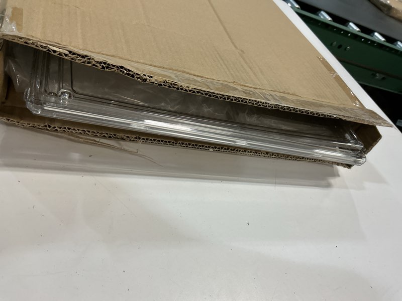 Condition photo showing Good Condition for 6 Tiers Extra Large Clear Display Case for Figures, Acrylic Storage Organizers Box with Magnetic Door, Wall-Mounted Dustproof Showcase for Collectibles Action Figure Wall-Mounted Extra Large 1