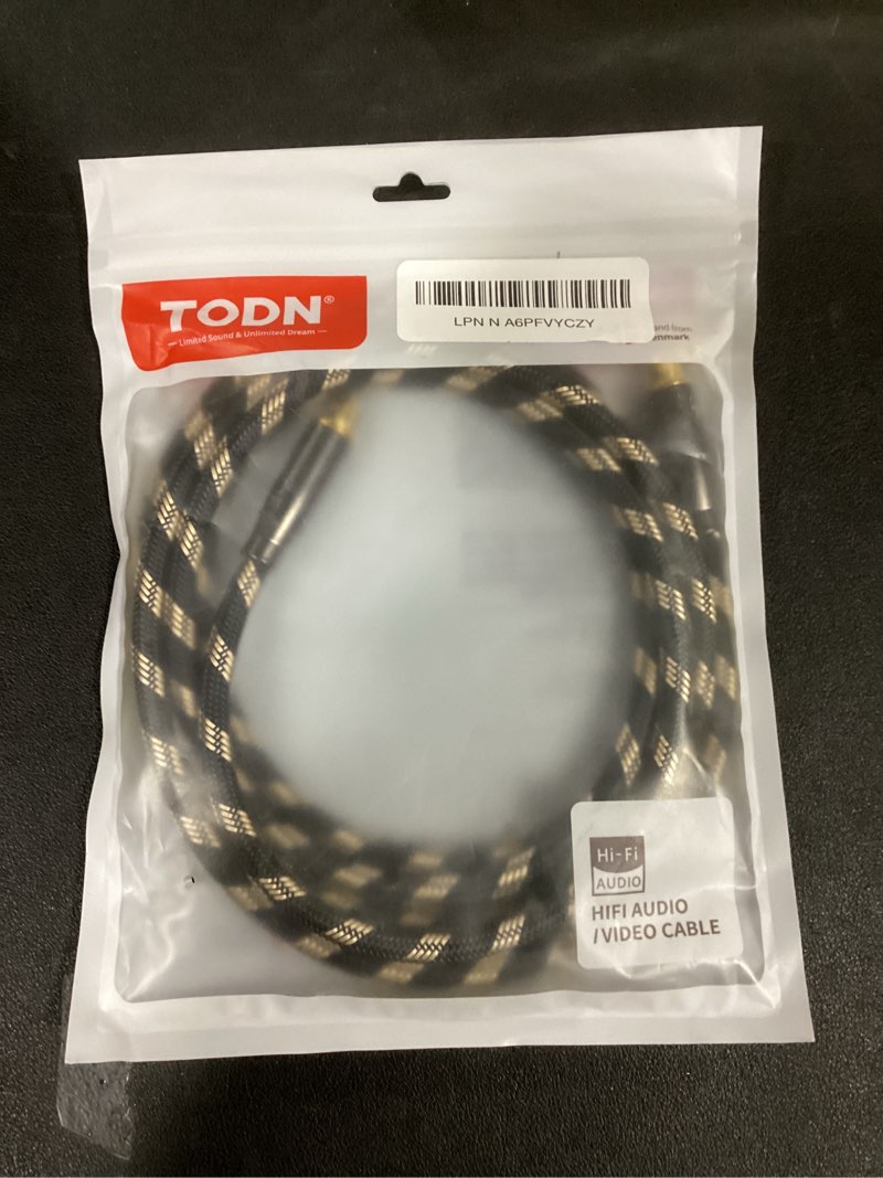 Condition photo showing Good Condition for TODN Optical Audio Cable Digital Fiber Optic Toslink S/PDIF Cable Surround Sound System for TV, PS4, Xbox, CD (6.5ft/2m)