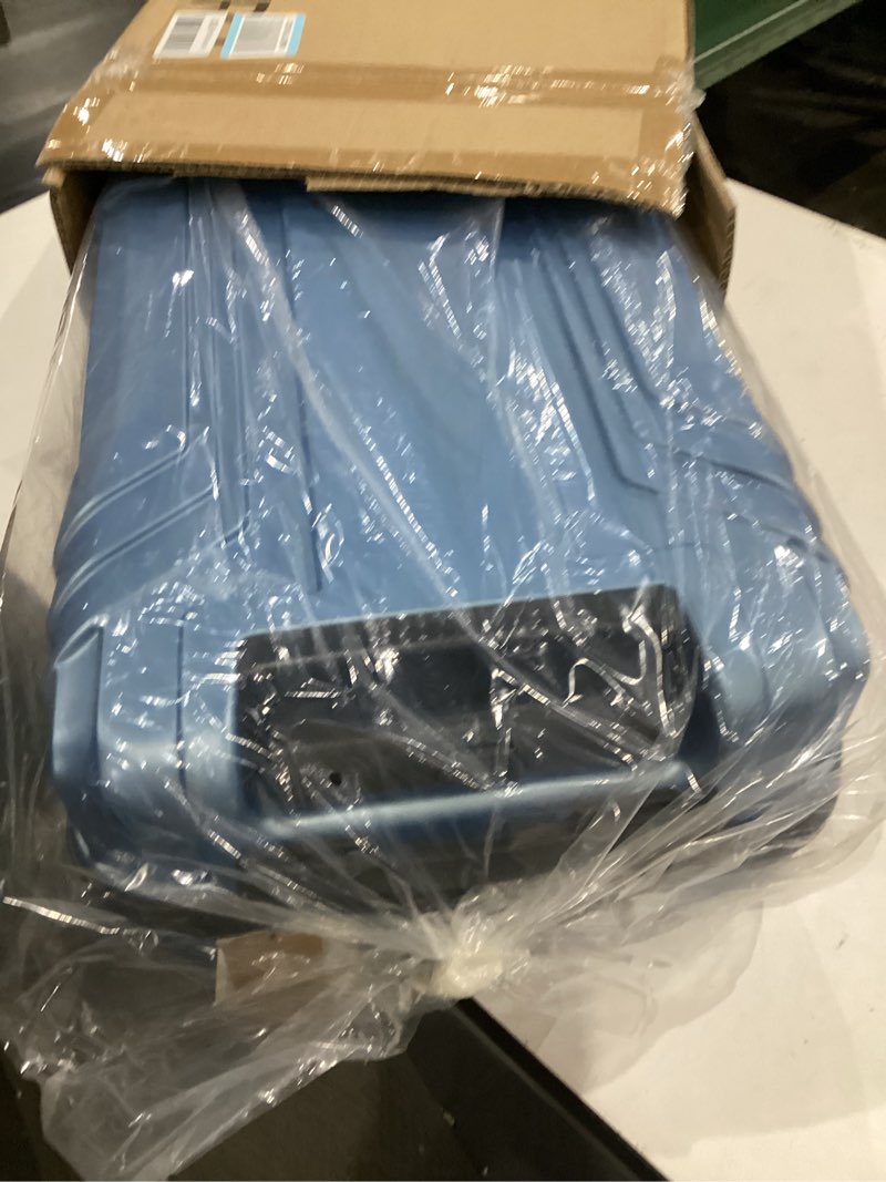 Condition photo showing Good Condition for bagsmart expandable carry on luggage 22x14x9 airline approved, 1oo% pc lightweight hard shell suitcase, 20 inch travel luggage with spinner wheels, carry on blue
