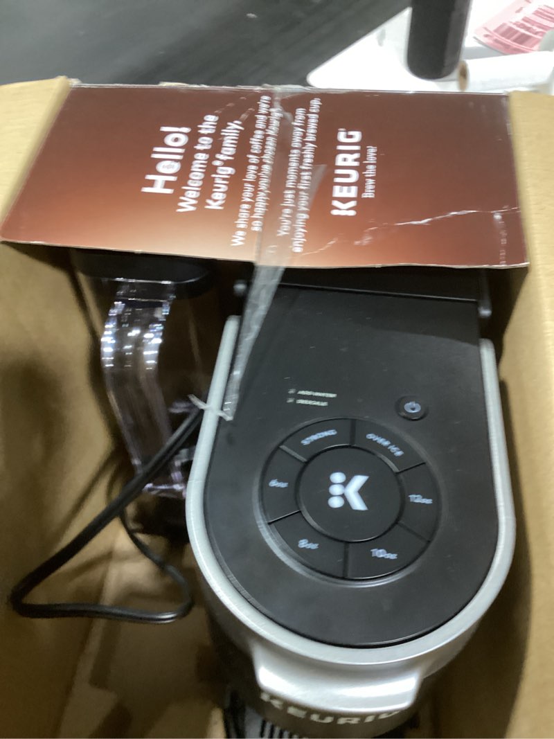 Condition photo showing As Is for Keurig K-Supreme Single Serve K-Cup Pod Coffee Maker, MultiStream Technology, 4 Brew Sizes, 66oz Dual-Position Removable Reservoir, Black Black Coffee Maker