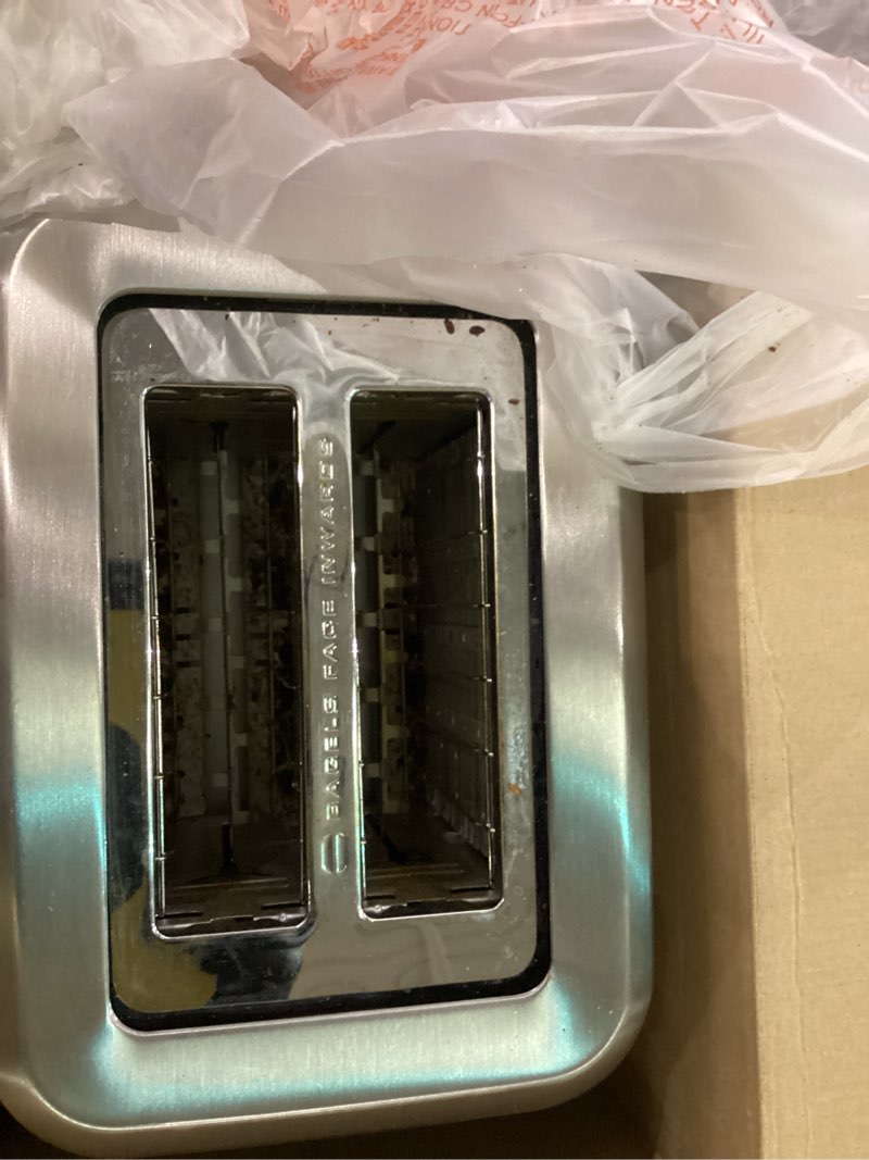 Condition photo showing As Is for Breville BTA720XL Bit More Toaster, 2 Slice, Brushed Stainless Steel