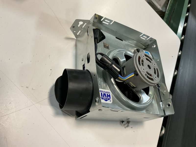 Condition photo showing As Is for broan-nutone economy energy star 50 cfm 2 sones bathroom ventilation fan
