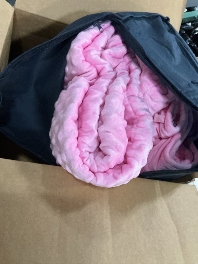 Condition photo showing Good Condition for L'AGRATY Weighted Blanket for Adult - 60"x80" 20lbs Minky Dots Heavy Blanket with Glass Beads Soft Breathable for All-Season Summer Fall Winter Thick Comfort for Sleeping 22-nosegay 60" x 80" | 20lbs