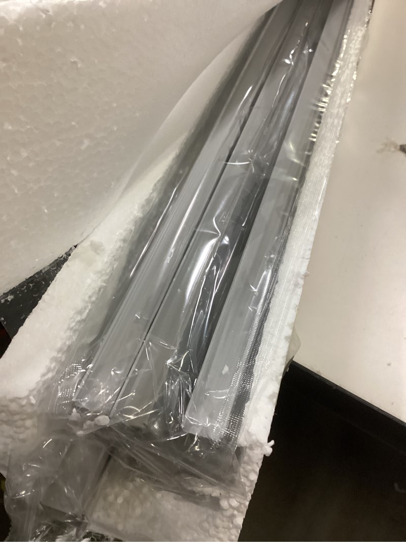 Condition photo showing New/Like New for Aluminium alloy Ceiling Track for Curtains, Room Divider, Ceiling Curtain Track, Room Divider Curtain Rod, Numerous Hooks with End Hook, Easy Install, for Spaces (12ft - 18ft, Silver) 12ft - 18ft Silver