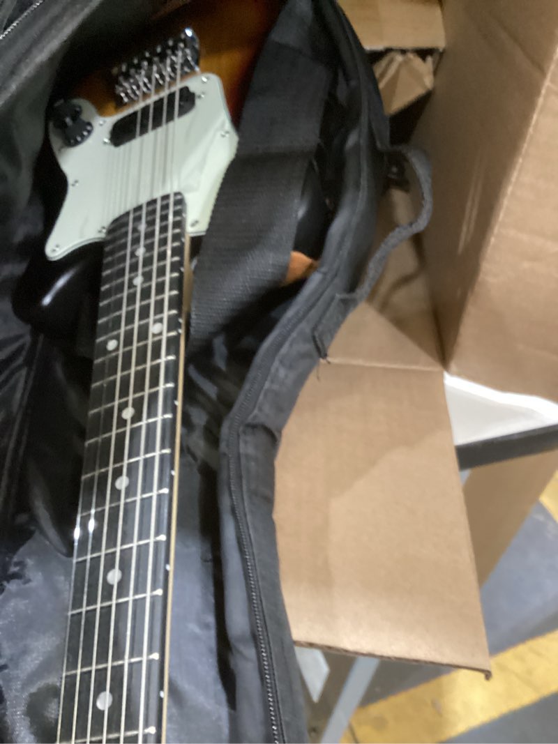 Condition photo showing As Is for Donner 30 Inch Kids Electric Guitar Beginner Kit TL Style Mini Electric Guitar for Kids with Amp, 600D Bag, Tuner, Picks, Cable, Strap and Extra Strings, DTJ-100S, Sunburst TC-30 INCH Sunburst