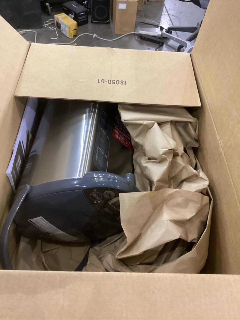 Condition photo showing As Is for Zojirushi CD-WHC40XH Micom Water Boiler and Warmer, 135 oz, Stainless Gray Boiler & Warmer