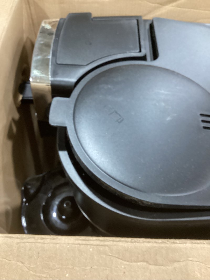 Condition photo showing As Is for Hamilton Beach 2-Way 12 Cup Programmable Drip Hot and Iced Coffee Maker & Single Serve Coffee Machine, Glass Carafe, Auto Pause and Pour, Black (47500J)